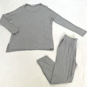 Carly Jean Los Angeles Gray Lounge Set